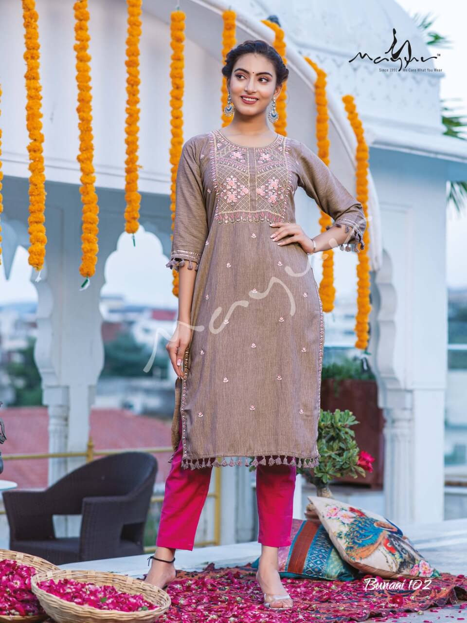 Mayur Bunaai Fancy Festive Wear New Designer Rayon Kurti Collection 
